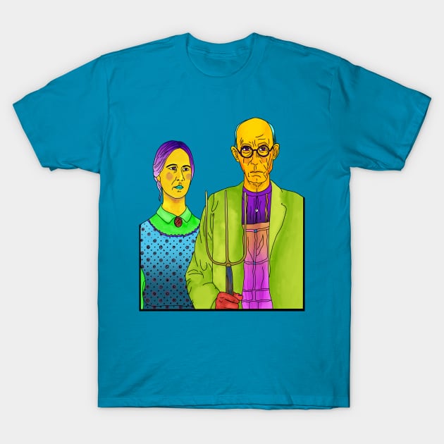 American Gothic - Groovy Style T-Shirt by Slightly Unhinged